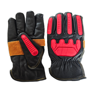 Guantes de cuero de vaca de primera calidad para mecánicos TPR, protección anticorte para brazos y manos, refuerzo mejorado de La Palma para talleres de conductores - Product Image 1