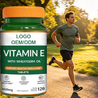 Tablet Vitamin E Suplemen Diet Antioksidan Larut Lemak OEM/ODM untuk Menjaga Kesehatan Sel