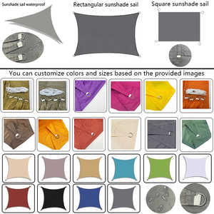 Tamaño personalizable impermeable protección solar protección UV toldo gris jardín patio camping cubierta dosel <span class=keywords><strong>vela</strong></span> de <span class=keywords><strong>sombra</strong></span> <span class=keywords><strong>rectangular</strong></span> - Product Image 6