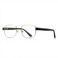 3178 Nouvelles Lunettes Anti-Lumière Bleue pour Femme, Monture Métallique Fine, Motif Géométrique de Luxe, Verres PC, pour Ordinateur et Maquillage, Transfrontalier
