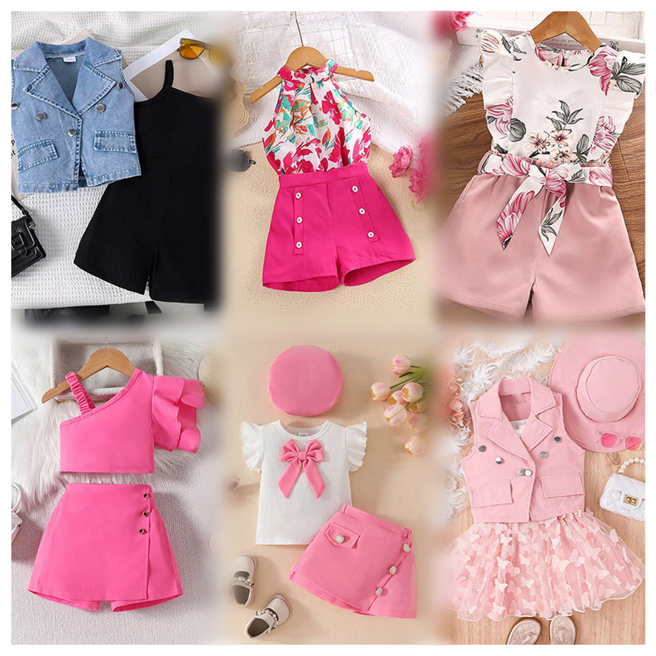 Kids Summer Clothing Sale 2025 New Design Breathable Sets
