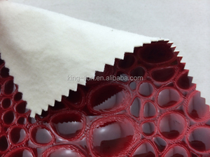 Gaufrage cuir synthétique PU galets tissu vinyle pour chaussures - Product Image 4