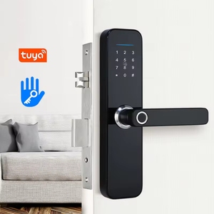 Nhà điện tử điện thoại thông minh App ttlock Wifi kỹ thuật số tuya thông minh khóa vân tay khóa cửa Keyless thông minh cửa xử lý khóa - Product Image 1