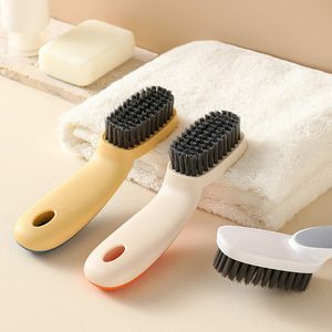 Zenidoo Small Handheld Eco-Friendly Silicone Shoe Cleaning <b>Brush</b> Plastic Handle Nylon Bristles Lightweight Home Use Laundry - Product Image 4