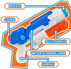 Super Pistola ad Acqua - Blaster ad Alta Capacità per Piscina, Spiaggia e Battaglie d'Acqua sulla Sabbia - Product Image 3