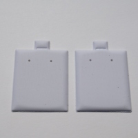 Cartes de présentation de bijoux en plastique écologiques et élégantes, personnalisables avec logo imprimé et estampé, pour bagues et colliers, emballage cadeau, vente en gros