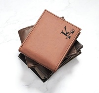 Portefeuille bifold en similicuir personnalisé : Portefeuille minimaliste pour homme gravé au laser, idéal pour la gravure laser