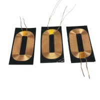 Oval Flat Wireless Charging Coil with Ferrite Shielding Sheet for Vehicle and Consumer Electronics Wireless Chargers
