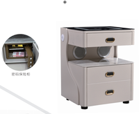 2025New Style lampe à induction chargeur sans fil trois couleurs lampe serrure à combinaison Bluetooth haut-parleur noir Table de chevet