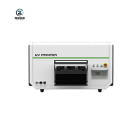 Imprimante UV 4060 à 3 têtes d'impression CMYK LC LM Blanc Vernis, Machine d'impression à plat et cylindrique avec positionnement visuel et séchage UV LED