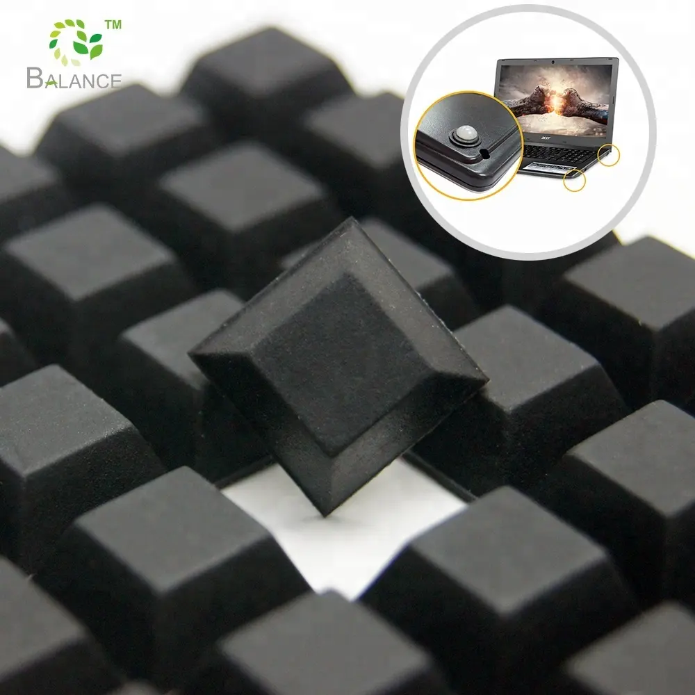 clear bumper pads silicone rubber flat foot pads