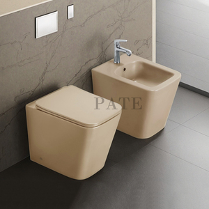 Pate Hot Bán phòng tắm trở lại tường nhà vệ sinh <span class=keywords><strong>WC</strong></span> CE không có vành Matt màu tầng gắn commode nhà vệ sinh - Product Image 1