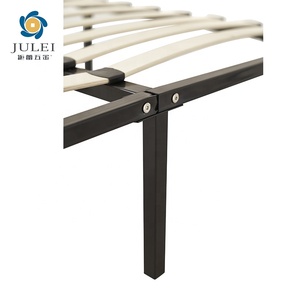 Matelas D'Occasion Design Moderne Pour Hotel Base A Lattes De Bois Cadre De Lit En Acier <span class=keywords><strong>Bon</strong></span> Marche En Meta - Product Image 3