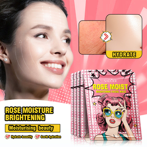 OEM SADOER Etiqueta Privada planta nutritiva calmante hidratante mascarilla facial Rosa hidratante brillo diosa mascarilla Facial - Product Image 2