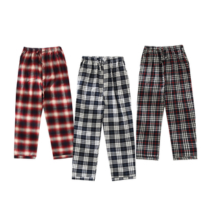 Pantaloni <span class=keywords><strong>Pigiama</strong></span> in Flanella da <span class=keywords><strong>Uomo</strong></span> Natalizi in Cotone Personalizzati <span class=keywords><strong>Pigiama</strong></span> <span class=keywords><strong>Uomo</strong></span> a Quadri Rosso e <span class=keywords><strong>Nero</strong></span> - Product Image 1