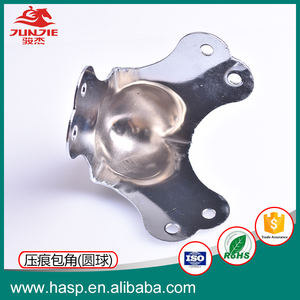 טיסה מקרה חלקי פלדה קלה כרום מצופה קצה כדור פינת מגן - Product Image 4