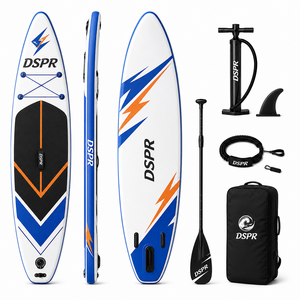 Planche de SUP gonflable ODM stable et polyvalente de 10 pieds en PVC double couche pour excursions sur eau calme pour adultes et jeunes avec configuration à trois ailerons - Product Image 3