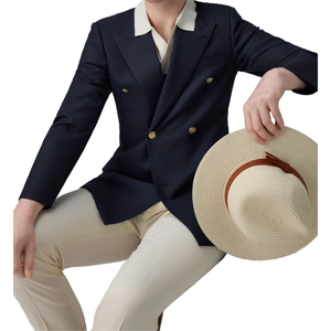 Set seragam resepsi kustom pakaian manajer meja depan pria, <span class=keywords><strong>Blazer</strong></span> kemeja celana - Product Image 3