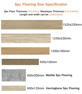 Revêtement de sol SPC imperméable à l'eau, aspect bois vinyle 4 mm, LVT auto-adhésif, carrelage PVC, revêtement de sol vinyle - Product Image 6