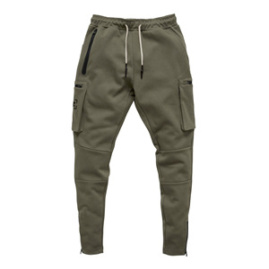 <strong>Joggers</strong> Running Sports <strong>Skinny</strong> Sweatpants Multi-Pocket Gym Fitness Training Trousers Cotton Sportswear Black Men Pants - Product Image 4