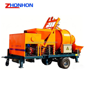 Bomba Mezcladora de Concreto JBS Montada en Remolque para Construcción de Viviendas Rurales Económicas - Product Image 3