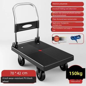 <span class=keywords><strong>Chariot</strong></span> à plat portable 70*42 capacité de <span class=keywords><strong>150</strong></span> <span class=keywords><strong>kg</strong></span> <span class=keywords><strong>chariot</strong></span> de Transport à quatre roues <span class=keywords><strong>pliable</strong></span> pour OEM de marchandises mobiles domestiques personnalisable - Product Image 3
