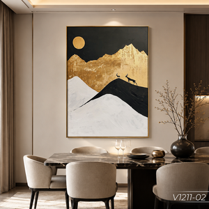 Premium Abstract Silk <b>Painting</b> Wall Art Decor Handmade Silk Landscape Wave Art Vietnam Factory OEM ODM Supplier Model V1211-02 - Product Image 4