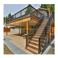 Reilbu Rampe en aluminium personnalisable pour balcon extérieur Escalier Rail de pont