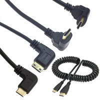 Câble adaptateur HD pour tablette et appareil photo reflex numérique vers TV, avec connecteur mâle-mâle à ressort en acier cuivré Type-C vers Type-A