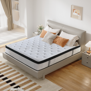 Çin ev otel mobilya bir kutuda toptan cep en kaliteli orta firma hibrid yaylı şilte - Product Image 1