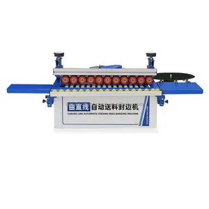 Double Sided Glue Portable Edge Bander Adjustable Speed And Temperature Manual Woodworking Banding Machine Gluing Machine