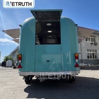 Wetruth Remorque de vente alimentaire mobile extérieure en acier inoxydable, équipement de cuisine pour boulangerie, burgers et fruits, à vendre
