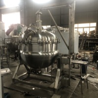 Huashang Custom RVS Jacket Kettle Mengketel met GAS Verwarming Circulatiesysteem Jacket Kettle