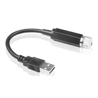 Projecteur laser USB ciel étoilé pour voiture, lampe galaxie RGB activée par le son pour la décoration intérieure du toit de voiture