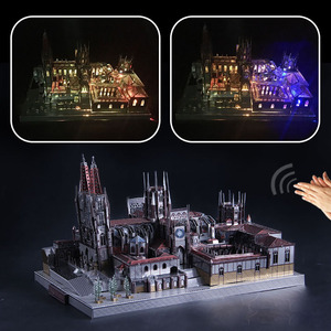Cathédrale de Burgos modèle <span class=keywords><strong>3d</strong></span> puzzles en métal pour adultes - Product Image 4
