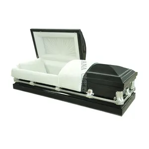 Çin'de yapılan Metal ayarlanabilir yatak 18ga çelik cenaze tabut tabut satılık