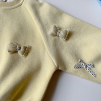 Ensemble décontracté 2 pièces pour bébés et enfants, pull à manches longues + pantalon uni, vêtements de détente confortables pour petites filles