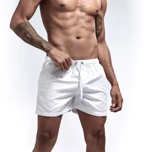 Shorts de bain pour hommes avec doublure en maille, poches latérales, légers, avec cordon de serrage, shorts de sport à séchage rapide pour l'été - Product Image 2