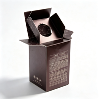 Boîtes d'emballage cosmétiques pour marques de soins de la peau et de maquillage, boîtes cadeaux en papier personnalisées avec logo, doublure en papier, estampage à chaud, revêtement UV