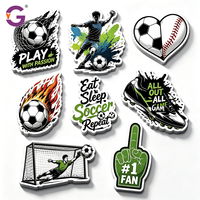 Pegatinas de Vinilo Personalizadas a Prueba de Agua para Equipos Deportivos, Aficionados al Fútbol y Béisbol, Calcomanías Adhesivas con Logotipo Recortado, Resistentes a los Rayos UV para Exteriores