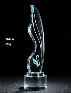 Nouveau danseur papillon Design personnalisé trophée Souvenir opéra et Musical K9 optique verre clair cristal Logo cadeau - Product Image 6