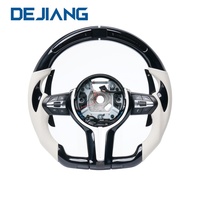 Volant sport en carbone personnalisé pour modèles BMW, cuir perforé blanc pour F10 F30 F31 F32 F20 F01 F33 F16 F80 F82 F11 F01