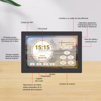 Neues Design Android WLAN Touchscreen Smart Digital Azan Wecker 10 Zoll Koran-Player Adhan-Uhren