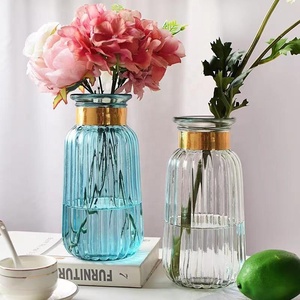 Jarrón Decorativo Creativo para Arreglos Florales, Jarrón Transparente para Sala de Estar, Estilo Nórdico, Vidrio Teñido, Moderno, Simple y Ecológico - Product Image 1