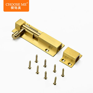 Choose Me Door <b>Bolt</b> Aluminum Alloy Brushed Minimalist Design Easy Installation For Bathroom And Security Doors - Product Image 4