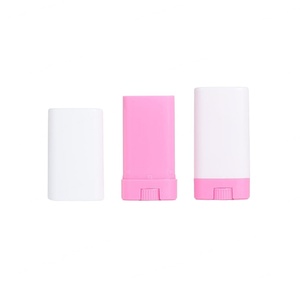 15ml Flat White Black Transparent 15g <b>Plastic</b> Deodorant Stick and Lip Balm <b>Tube</b> Container Oval Twist <b>Tube</b> Packaging - Product Image 5