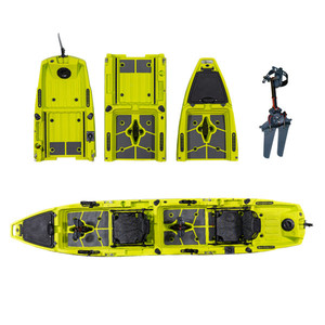 Kayak modulaire neuf de 14 pieds avec propulsion par aileron, super léger, pagaie à pied, 2 places, plastique PE/HDPE - Product Image 2