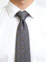 Corbata de Seda para Hombre, 1 Pieza, con Patrón de Puntos, Rayas, Cuadros y Flores, Resistente a las Arrugas, Formal, Casual, para Regalo