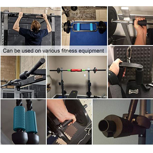 Custom Logo Weightlifting Silicone Grips Barbell Fat Grip Dumbbell <b>Pull</b> <b>up</b> Weightlifting Support Barbell Grips - Product Image 6