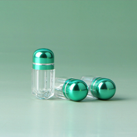 Petite capsule colorée en plastique, flacon portable vide pour pilules avec bouchon à vis